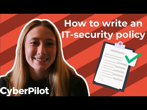 How to write an IT security policy - Comprehensive guide with free template - 2025