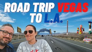 Vegas to LA Road Trip | Seven Magic Mountains, Bonnie & Clyde, Alien Jerky & Santa Monica