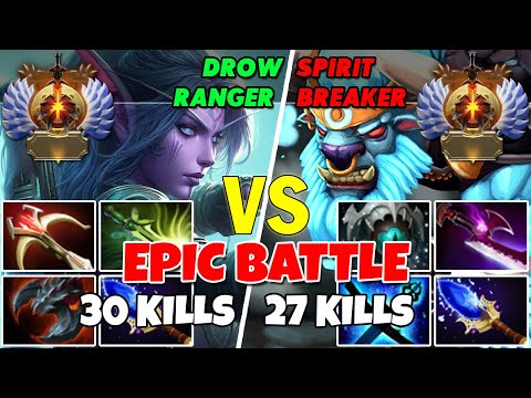 DROW RANGER (Carry) vs SPIRIT BREAKER (Mid) - Epic Battle Of Immortal Rank Dota 2 Players - Z Dota 2