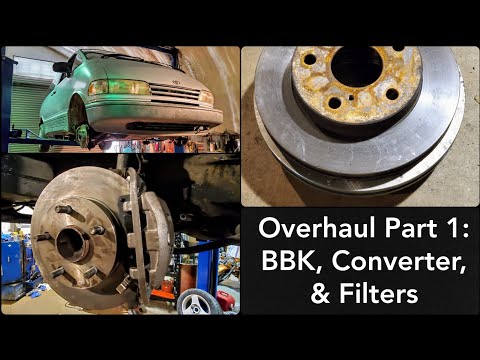 Previa Overhaul Part 1 - Bigger Brakes and New Catalytic Converter