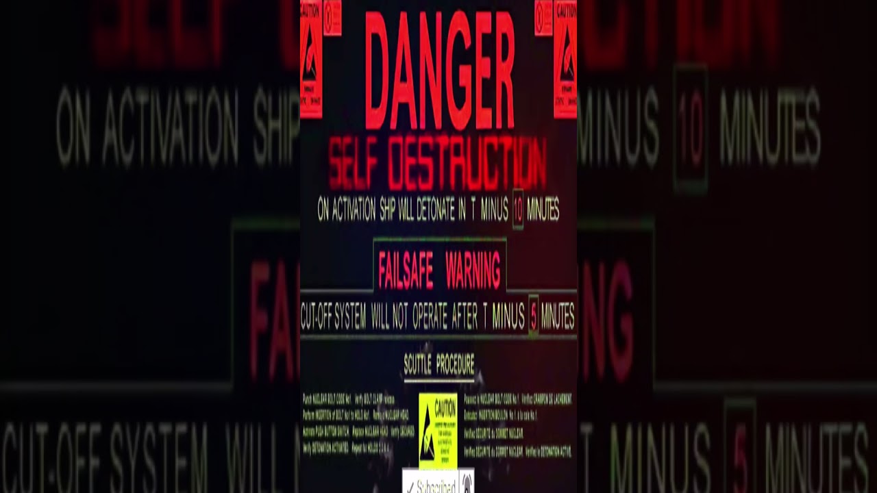 Self Destruct Warning Sound Effect / Self Destruction / Voice Countdown To Detonate #shorts