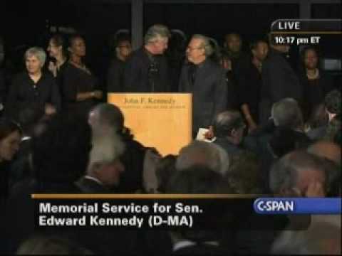 Edward Kennedy Memorial Service - "When Irish Eyes Are Smiling"