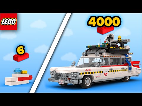 LEGO GHOSTBUSTERS CAR From 6 to 4,000 Parts | Comparison