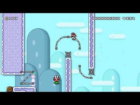 Soaring Snow Waters | MniKaizo#5 by TσxicGαмɛr 🍄 Super Mario Maker 2 ✹Switch✹ #aww