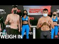 CARLOS CASTRO VS. CESAR JUAREZ - FULL WEIGH IN AND FACE OFF VIDEO
