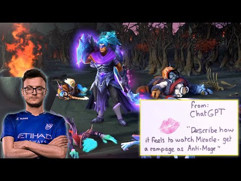 the Miracle Rampage ft. chatGPT description on how it feels to watch Miracle's AM rampage