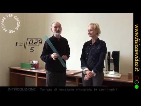 tempo di reazione misurato in centimetri
