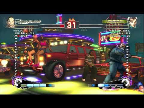 Ixion_90 (Dan) Vs Sepiroth_Sama_ (Chun Li) SSF4 AE Ranked Matches - PSN