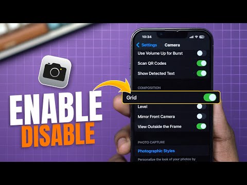 How to Enable or Disable Grid Lines on iPhone Camera | Camera Grid Line on iPhone