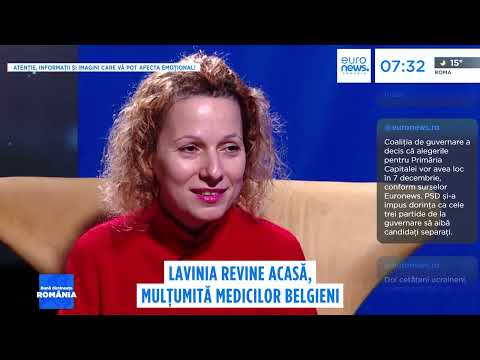 Lavinia Vlad, o pacientă cu arsuri de peste 60% din corp, salvată de medicii din Belgia