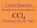How to Draw Lewis Structure for CCl4? Carbon tetrachloride