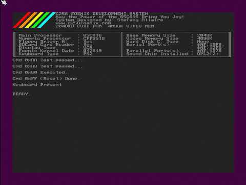 C256 Foenix Workbench Loading Demo and Test Version 0.0.7