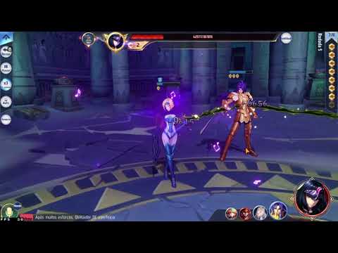 Saga de Gemeos armadura despertada tirando meio milhão de dano!!! Saint Seiya Awakening