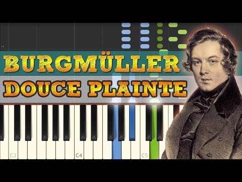 Douce Plainte - Op.100 No.16 - Friedrich Burgmüller [Piano Tutorial] (Synthesia)