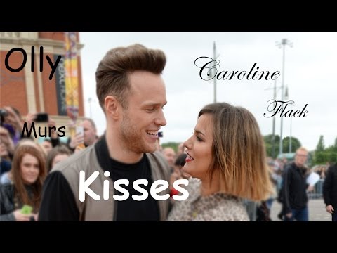 Olly Murs and Caroline Flack Kisses