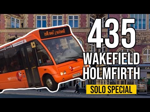 435 Wakefield to Holmfirth  🚌 CAB CAMERA 📸 Optare Solo Special