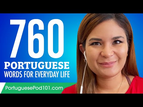 760 Portuguese Words for Everyday Life - Basic Vocabulary #38