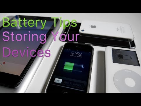Apple Battery Tips - Storing an iPhone, iPad, iPod or MacBook