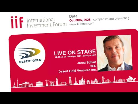 16. IIF - Desert Gold Ventures Inc., Jared Scharf, CEO