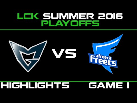 SSG vs AFS Game 1 Highlights LCK Champions Summer Playoffs 2016 Samsung vs Afreeca Freecs   AFS vs S