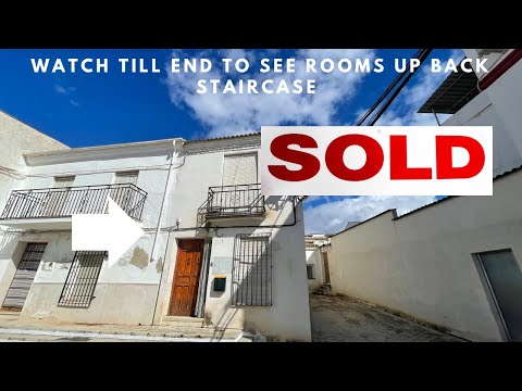 SOLD Spanish Property for sale, 3 - 4 bedrooms with courtyard. 37,950 euros