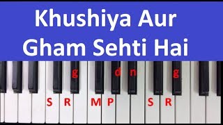 Download lagu Khushiya aur gham sehti hai piano harmonium notes tutorial mp3 Download lagu Khushiya aur gham sehti hai piano harmonium notes tutorial mp3