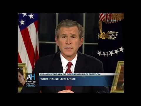 George W. Bush declara guerra ao Iraque - 19/03/2003 - Discurso Legendado em Português