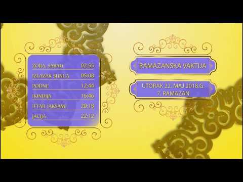 VAKTIJA ZA 7 DAN - RAMAZAN 2018