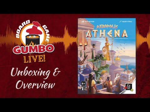 Board Game Gumbo -- AKROPOLIS ATHENA - Unboxing & Overview