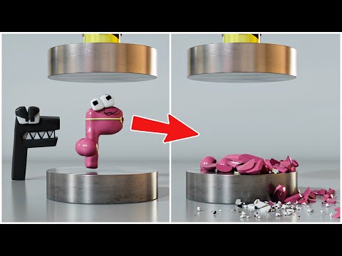 Alphabet lore VS hydraulic press 😄