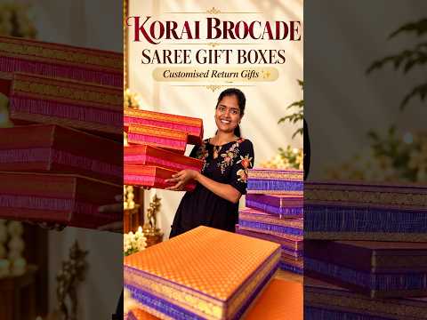 Unique Return Gift Idea! 😍🎁 | Customised Saree Boxes #shorts
