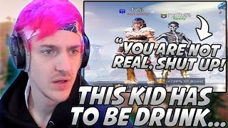 Ninja Gets Joined By A RANDOM "DRUNK" KID That Is CONVINCED He's Not Real... *Weird*