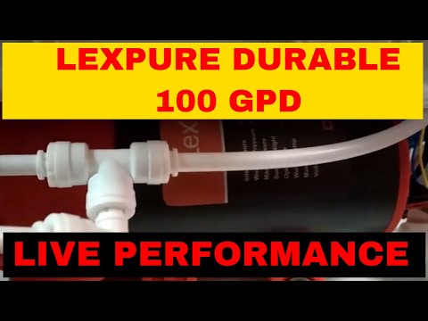 Lexpure Durable 100 GPD Pump Peerformance
