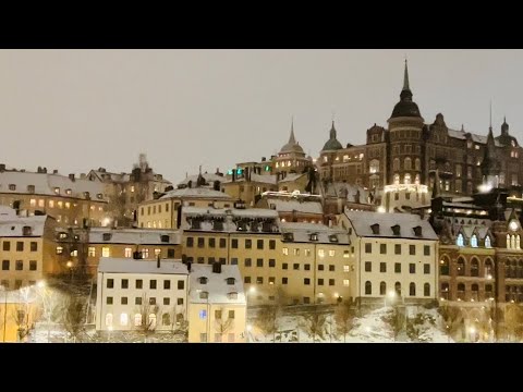 Stockholm Walks: Snowy Heights of Södermalm, Mariaberget. 