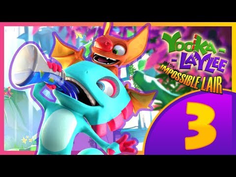 Yooka-Laylee and the Impossible Lair Part 3 (PS4) 100% Walkthrough Level 5, 5-2 & 2-2
