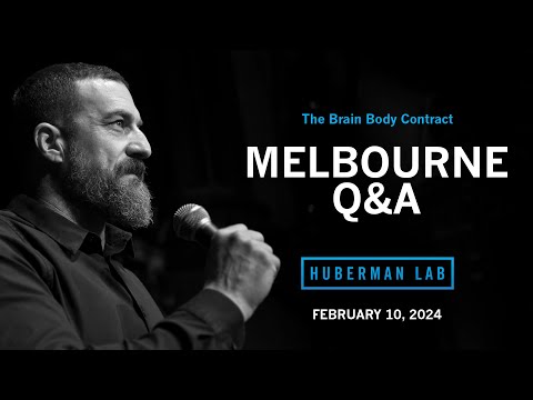 LIVE EVENT Q&A: Dr. Andrew Huberman Question & Answer in Melbourne, AU