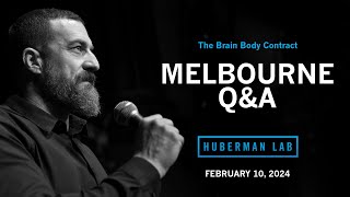 LIVE EVENT Q&A: Dr. Andrew Huberman Question & Answer in Melbourne, AU