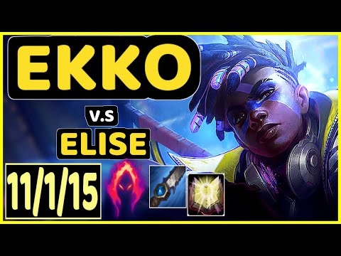 BONO (EKKO) vs ELISE - 11/1/15 KDA JUNGLE CHALLENGER GAMEPLAY - KR