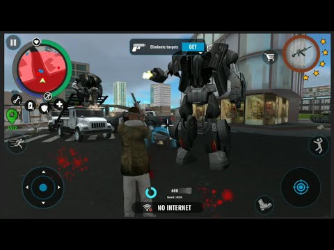 Real Gangster Crime (Real hero Fight on Container) Car Robot Got Tangled in Container - Gameplay HD