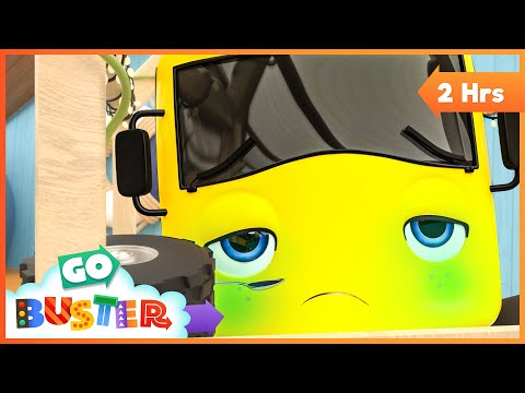 🚌 Buster Is Sick And Misses The Party | GO BUSTER! | Super Kids Cartoons & Songs | MOONBUG KIDS