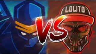 lolito vs ninja cara a cara ambas camaras - imagenes de ninja fortnite animado