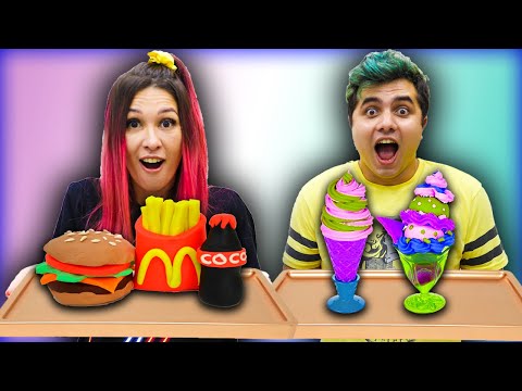 QUEM FIZER A MELHOR COMIDA COM MASSINHA COME! - Desafio Família Maloucos