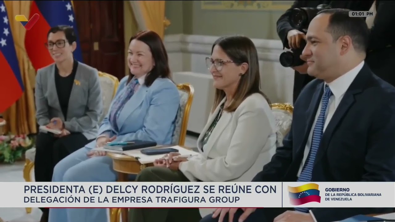 Delcy Rodríguez se reúne con Trafigura Group, 12 de junio de 2026