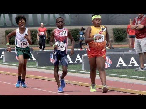 WILD 11-Year-Old Jr. Olympic Games Race Walk Finish