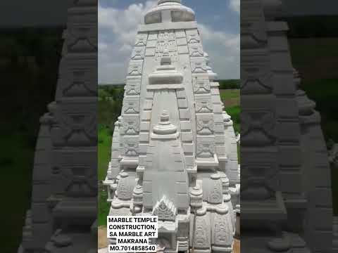 12 months commercial white marble temple construction work, ...
