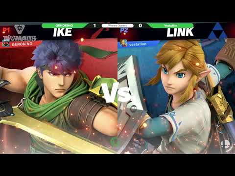 Super Smash Bros. Ultimate: GENOKING (Ike) V Vestation (Link) - Synthesis Online 64 Tournament SSBU