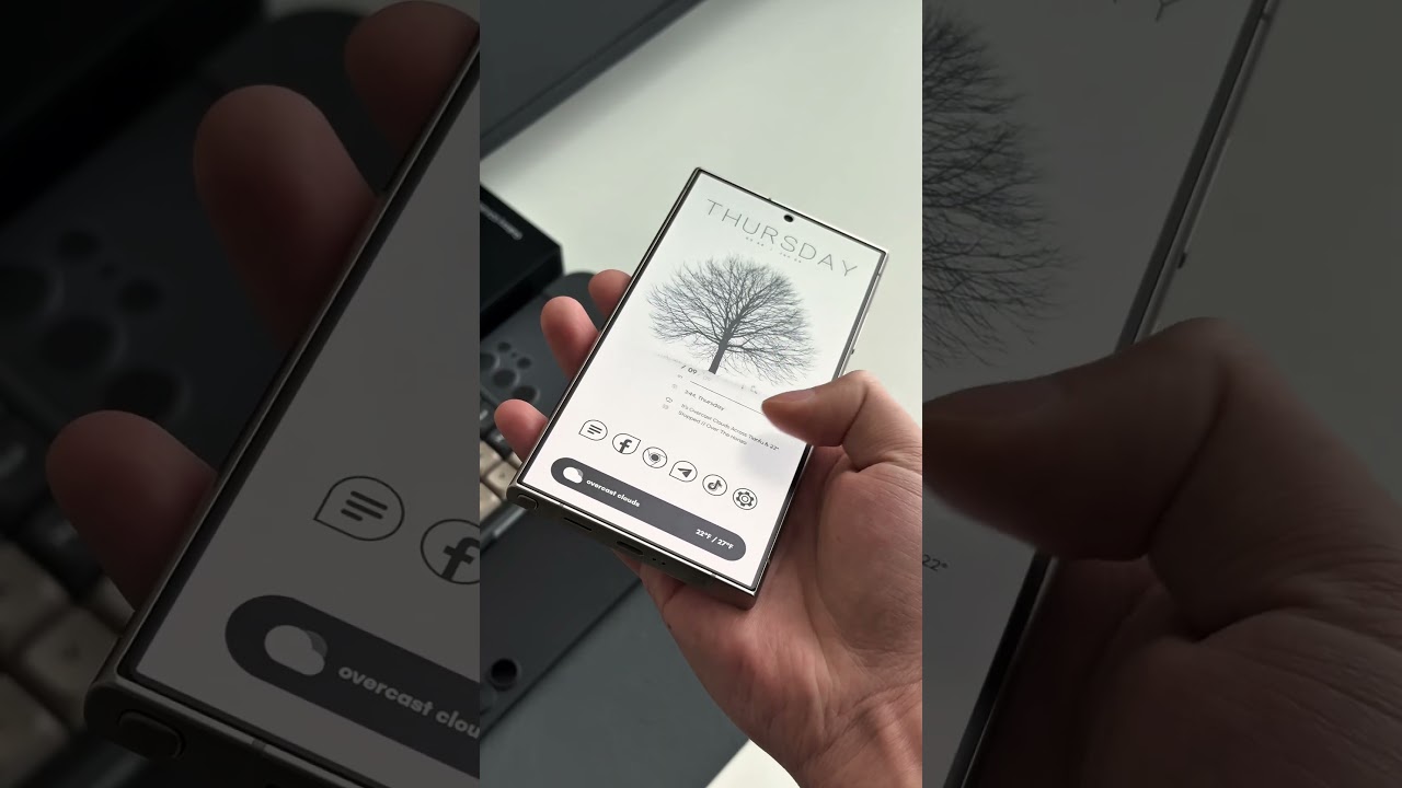 Black and White Ink Screen - Smart Desktop Theme