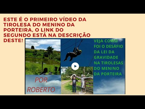 Tirolesa do menino da porteira/tirolesa na fazenda bom café