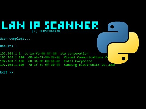 Python Wifi Scanner Lan Ip Scanner Coding A Network Scanner Python Tutorial For Beginners