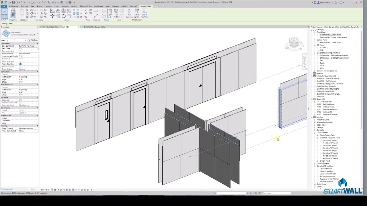 SwifftWall® Flex | BIM Tutorial How to Create a Simple Wall with Adjustable Height in Revit